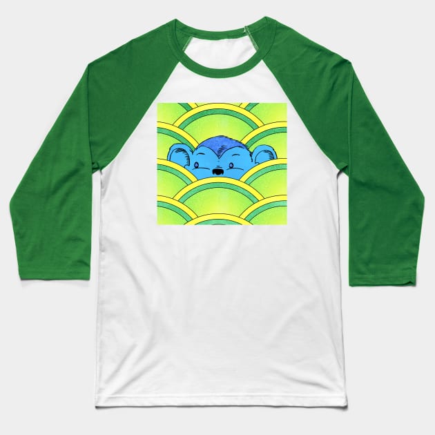 Blue Mitchell II Baseball T-Shirt by SmearySoapbox